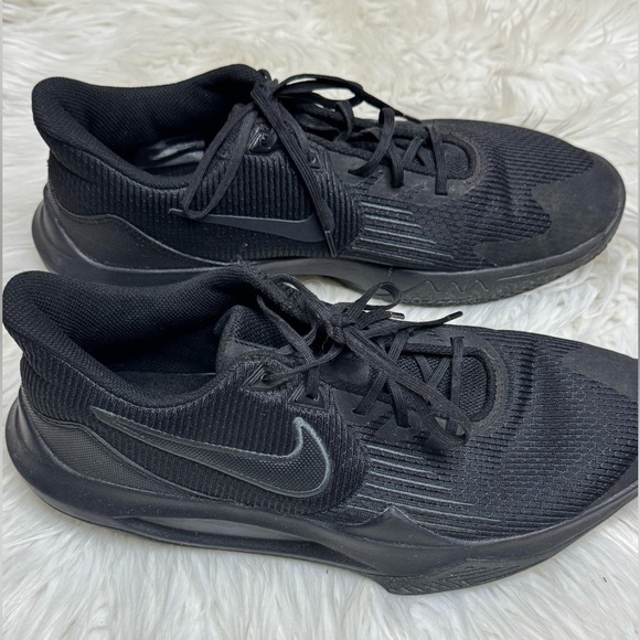 Nike Precision 5 Unisex Basketball Shoes 9.5 Black/Anthracite - Picture 7 of 11